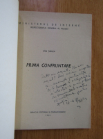Ion Tarlea - Prima confruntare (cu autograful autorului)