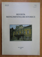 Revista monumentelor istorice, anul LX, nr. 2, 1991