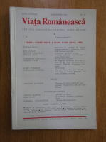 Revista Viata Romaneasca, anul LXXXIII, nr. 11, noiembrie 1988