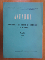 Anuarul Institutul de Istorie si Arheologie  A. D. Xenopol, XXIII, 1986 (volumul 2)