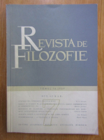Revista de Filozofie, tomul 16, nr. 7, 1969
