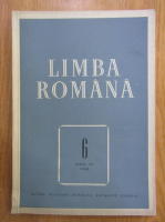 Revista Limba Romana, anul XV, nr. 6, 1966