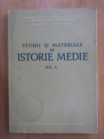 Studii si materiale de istorie medie (volumul 10)