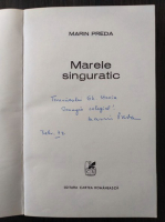 Marin Preda - Marele singuratic (cu autograful autorului)
