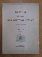 Anticariat: Buletinul Comisiunii Monumentelor Istorice, anul VIII, 1915