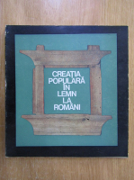 Creatia populara in lemn la romani