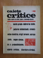 Revista Caiete critice, nr. 1, 1990