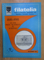 Revista Filatelia, anul XXX, nr. 12, decembrie 1981