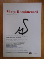 Revista Viata Romaneasca, anul CXI, nr. 11-12, noiembrie-decembrie 2016