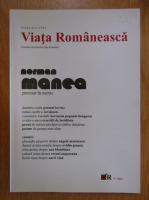 Revista Viata Romaneasca, anul CXI, nr. 9, septembrie 2016