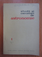 Studii si cercetari de astronomie, volumul 16, nr. 1, 1971