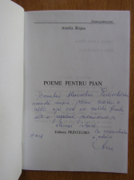 Anticariat: Aurelia Rinjea - Poeme pentru pian (cu autograful autoarei)