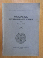 Ioan Lupas - Anuarul Institutului de Istorie Nationala (volumul 9)