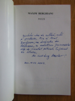 Maxim Berghianu - Univers incert (cu autograful autorului)