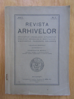 Revista Arhivelor, anul I, nr. 2, 1925