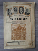 Revista Criterion, octombrie-februarie 1934-1935. Editie anastatica