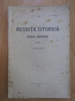 Revista istorica. Indice general, I-XX, fasc. 1, 1915-1934