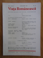 Anticariat: Revista Viata Romaneasca, anul LXXXII, nr. 10, octombrie 1987