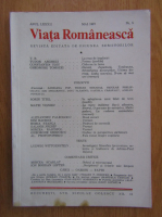 Anticariat: Revista Viata Romaneasca, anul LXXXII, nr. 5, mai 1987
