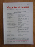 Anticariat: Revista Viata Romaneasca, anul LXXXIII, nr. 1, ianuarie 1988