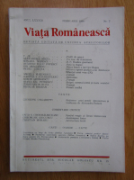 Revista Viata Romaneasca, anul LXXXIII, nr. 2, februarie 1988
