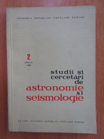 Studii si cercetari de astronomie si seimologie, anul IV, nr. 2, 1959