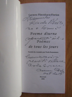 Carmen Pasculescu Florian - Poeme diurne (cu autograful autorului)