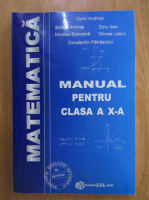 Dorin Andrica - Matematica. Manual pentru clasa a X-a