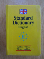 Standard Dictionary English. Ingilizce-Turkce, Turkce-Ingilizce