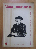 Anticariat: Revista Viata Romaneasca, anul XV, nr. 6, iunie 1962
