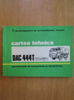 DAC 444T. Instructiuni de exploatare si intretinere