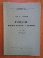 Anticariat: I. Gheorghiu - Prelegeri de istorie moderna a Romaniei, fascicola 1