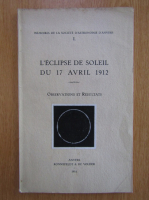 L'eclipse de soleil du 17 avril 1912