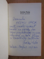 Lucian Perta - Poeme paralele (cu autograful autorului)