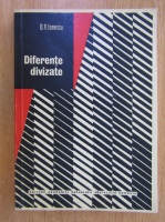 D. V. Ionescu - Diferente divizate