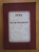 Ion Nicolae - Titu. File de monografie