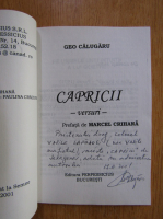 Anticariat: Geo Calugaru - Capricii (cu autograful autorului)