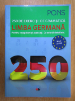Limba germana. 250 de exercitii de gramatica. Pentru incepatori si avansati