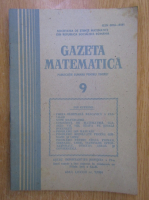 Anticariat: Revista Gazeta Matematica, anul LXXXIX, nr. 9, 1984