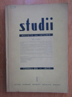 Revista Studii, tomul 23, nr. 1, 1970