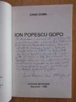 Dana Duma - Ion Popescu Gopo (cu autograful autoarei)