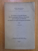 De Aegypto et Exercitiu Romano sive Prosographia Militarium Equestrium quae ab Augusto ad Gallienum seu statione seu origine ad Aegyptum pertinebant