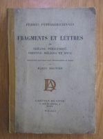 Mario Meunier - Fragments et lettres ede Theano, Perictione, Phintys, Melissa et Myia