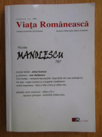 Revista Viata Romaneasca, anul CIV, nr. 1-2, ianuarie-februarie 2010