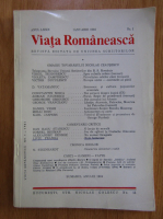 Anticariat: Revista Viata Romaneasca, anul LXXX, nr. 1, ianuarie 1985