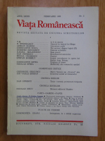 Anticariat: Revista Viata Romaneasca, anul LXXX, nr. 2, februarie 1985