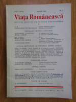 Anticariat: Revista Viata Romaneasca, anul LXXX, nr. 3, martie 1985