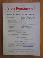 Anticariat: Revista Viata Romaneasca, anul LXXXI, nr. 1, ianuarie 1986