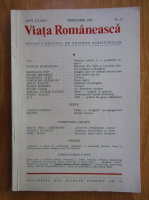 Revista Viata Romaneasca, anul LXXXII, nr. 2, februarie 1987