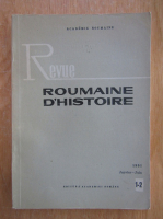 Revue Roumaine d'histoire, nr. 1-2, 1991